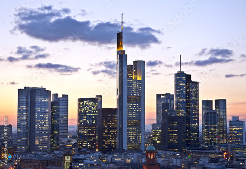 Photo: Frankfurt in der Dämmerung Frankfurt in der Dämmerung