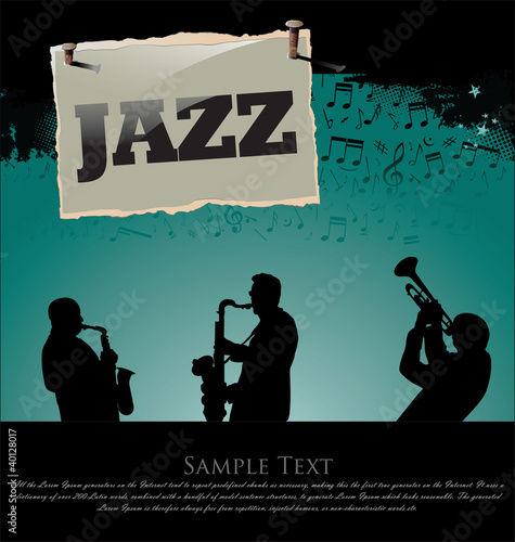 Vector: Jazz background Jazz background