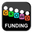 Glossy Button schwarz - Crowdfunding