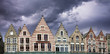 Buildings of Bruges in Belgium