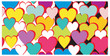 pattern with color hearts pattern with color hearts