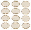 Set of ornate vector frames