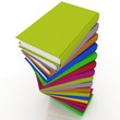 Stacks of books isolated on white background Stacks of books isolated on white background
