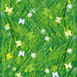Green meadow, seamless pattern for your design