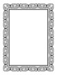 simple black ornamental decorative frame