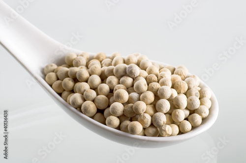 Photo: White peppercorns White peppercorns