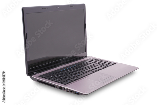 Photo: Laptop on white Laptop on white