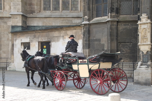 Photo: Fiaker vor dem Stephansdom in Wien Fiaker vor dem Stephansdom in Wien
