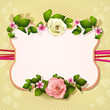 Mirror with roses