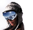 regard de femme aux sports d'hiver