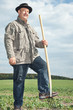 Farmer working in the fields
