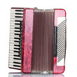 Retro accordion isolated on white Retro accordion isolated on white