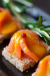 Smoked salmon.