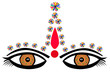 Visage maquillé - Oriental