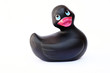 Black rubber duck
