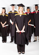 group of university students at graduation