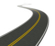 Twisty asphalt road