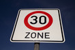 Verkehrsschild Zone Tempo 30