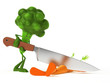 3d rendered illustration of some funny food characters
