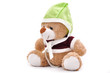 Cute teddy bear with on white background