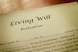 Macro of a living will document