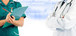 nurse and doctor