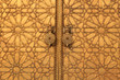 Poignées d'une porte marocaine dorée Poignées d'une porte marocaine dorée