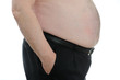 Foto: Bauch von einem uebergewichtigen Mann. Bauch von einem uebergewichtigen Mann.