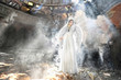 Beautiful angel woman in theatre Beautiful angel woman in theatre