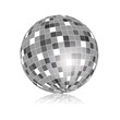 Boule à facette grise