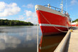 Fishing boat in harbor Fishing boat in harbor