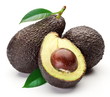 Avocados with leaves