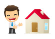 funny cartoon office worker