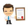 Vector: funny cartoon office worker funny cartoon office worker