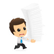 funny cartoon office worker