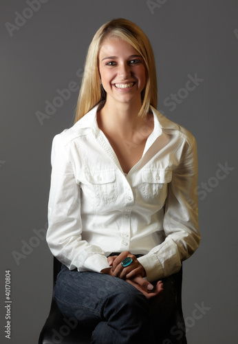 Photo: Beautiful blonde woman Beautiful blonde woman