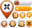 Aim high-detailed web button collection.