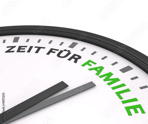 Illustration: Zeit für Familie Zeit für Familie