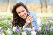 Photo: Natural beauty woman in spring Natural beauty woman in spring