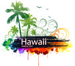 Vector tropical background