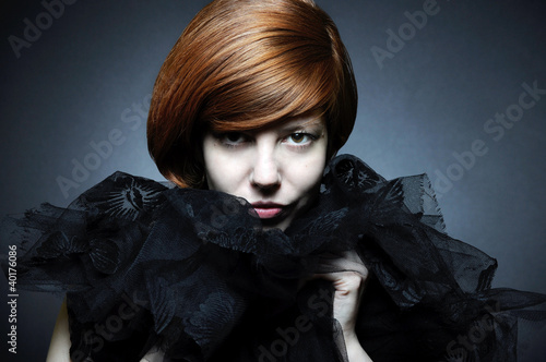 Photo: Beautiful girl with red hair Beautiful girl with red hair