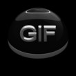 Illustration: 3D Style file format icon - GIF 3D Style file format icon - GIF