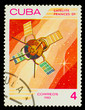 CUBA - CIRCA 1983: A stamp printed in Cuba, shows French space s