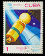 CUBA - CIRCA 1983: stamp printed by CUBA, shows "Vostok 1" space