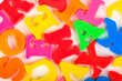 Details der Fotografie Multicolored letters