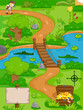 Vector: Treasure Hunt Map Treasure Hunt Map