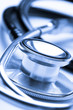 Stethoscope in blue