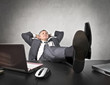 Serene businessman