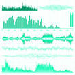 Sound waves set. Music background. EPS 8 Sound waves set. Music background. EPS 8