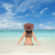 Young fashion woman on the beach Young fashion woman on the beach